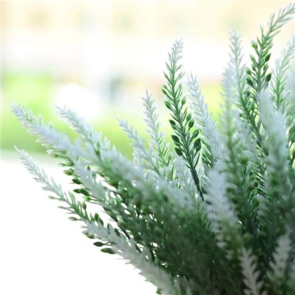 Flowers 6 Bundles Lavender Bouquet for Wedding Home Office Decoration - White - Picture 5 of 8